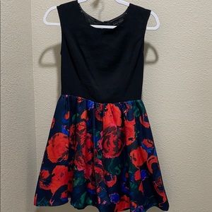 High end floral lined dress